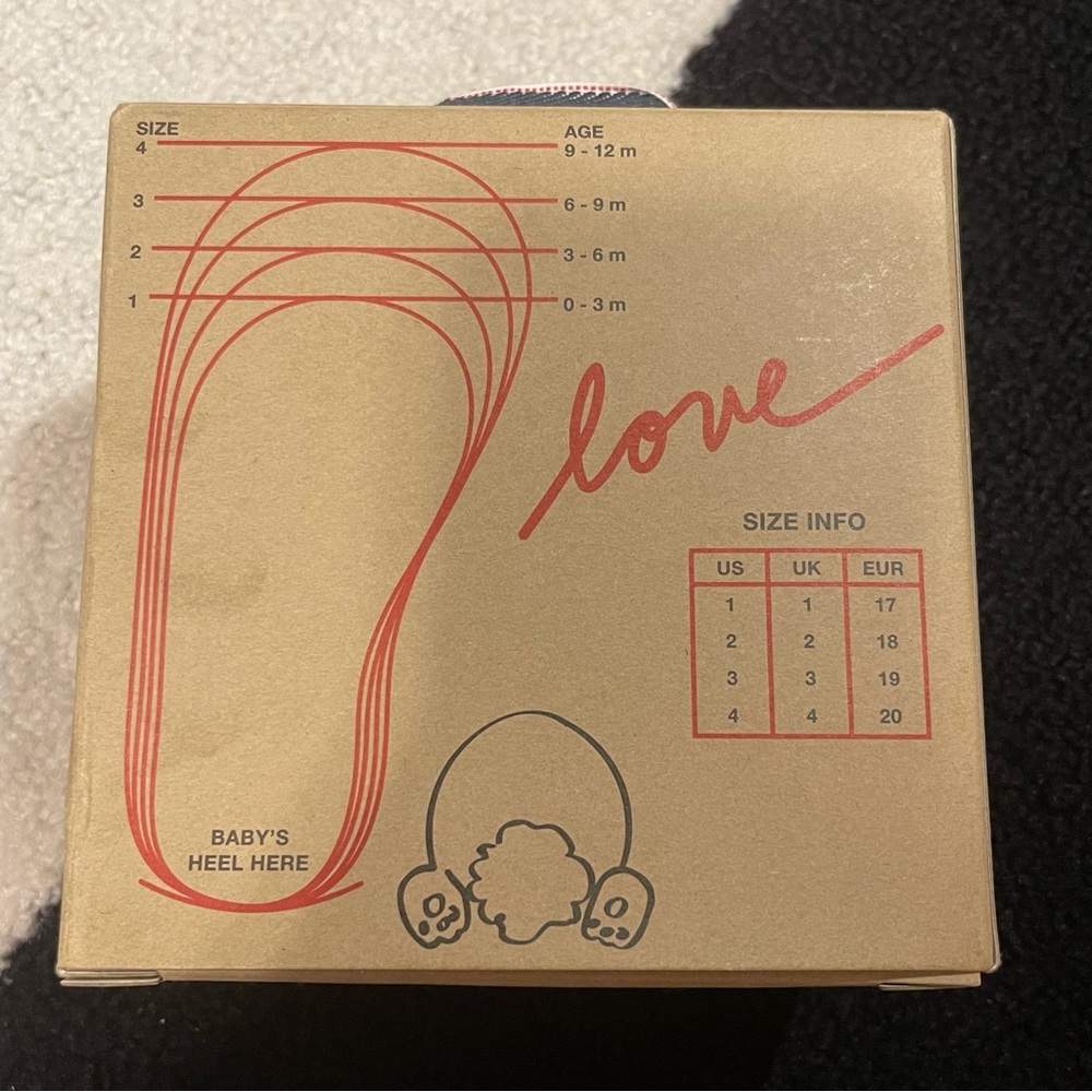 ♥️ 4 ED by Ellen Degeneres Denim Red Love Booties - Picture 5 of 9